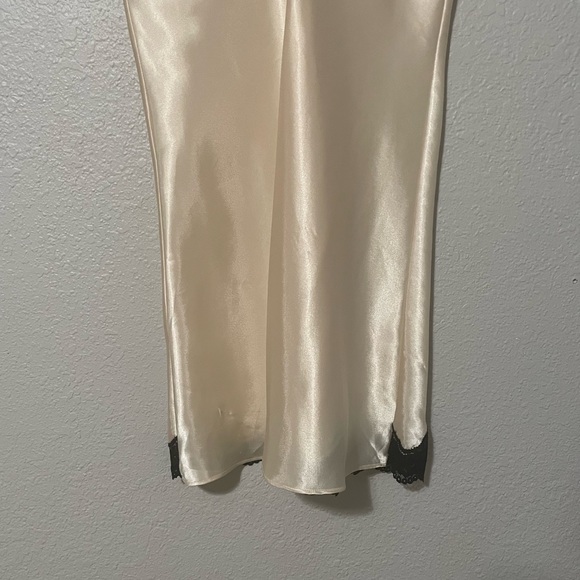 Vintage Inner Most Satin Contrast Lace Slip Dress - Picture 8 of 9